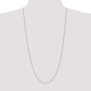 30" 14K Yellow Gold 30 inch .85mm Spiga with Spring Ring Clasp Chain
