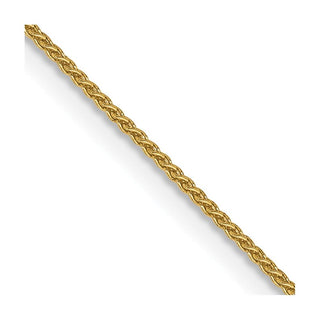 30" 14K Yellow Gold 30 inch .85mm Spiga with Spring Ring Clasp Chain