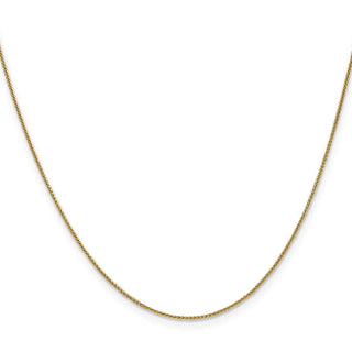 24" 14K Yellow Gold 24 inch .85mm Spiga with Lobster Clasp Chain