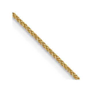 30" 14K Yellow Gold 30 inch .85mm Spiga with Lobster Clasp Chain