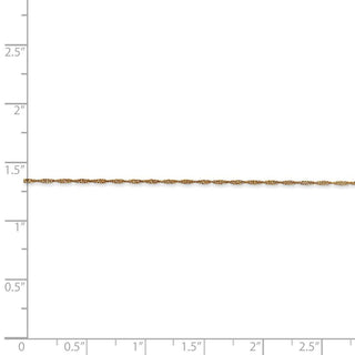 7" 14k Yellow Gold 1mm Singapore Chain Bracelet