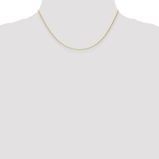 16" 14k Yellow Gold 1.1mm Baby Rope Chain Necklace