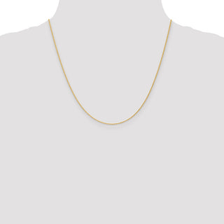 20" 14k Yellow Gold 1.1mm Baby Rope Chain Necklace
