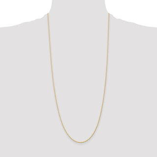 30" 14k Yellow Gold 1.1mm Baby Rope Chain Necklace