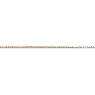 20" 14k Yellow Gold .9mm Cable with Lobster Clasp Chain Necklace