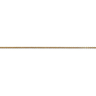 14" 14k Yellow Gold .9mm Cable with Lobster Clasp Chain Necklace