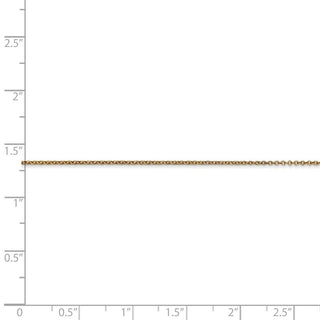 14" 14k Yellow Gold .9mm Cable with Lobster Clasp Chain Necklace