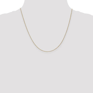 20" 14k Yellow Gold .9mm Cable with Lobster Clasp Chain Necklace