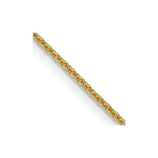 20" 14k Yellow Gold .9mm Cable with Lobster Clasp Chain Necklace