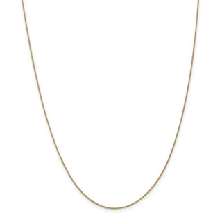 20" 14k Yellow Gold .9mm Cable with Lobster Clasp Chain Necklace