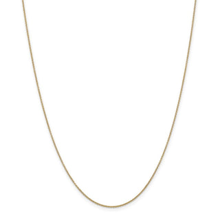 16" 14k Yellow Gold .9mm Cable with Spring Ring Clasp Chain Necklace