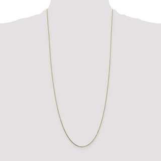 30" 14K Yellow Gold 30 inch .7mm Box with Spring Ring Clasp Chain