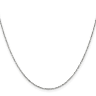 20" 14k White Gold 1.2mm Cable Chain Necklace