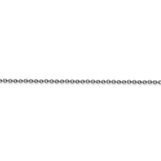 16" 14k White Gold 1.6mm Round Open Link Cable Chain Necklace