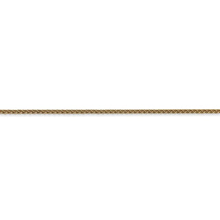 30" 14k Yellow Gold 1.25mm Spiga Chain Necklace