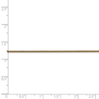 30" 14k Yellow Gold 1.25mm Spiga Chain Necklace