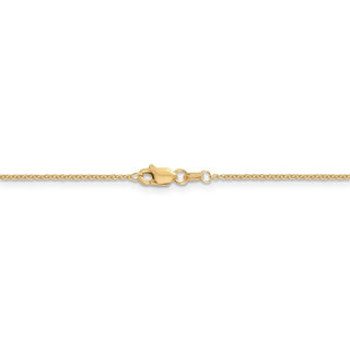 16" 14k Yellow Gold 1.2mm Cable Chain Necklace