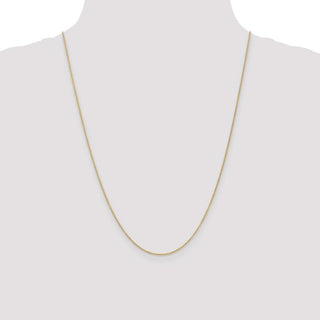 24" 14k Yellow Gold 1.2mm Cable Chain Necklace