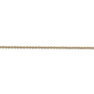 16" 14k Yellow Gold 1.6mm Round Open Link Cable Chain Necklace