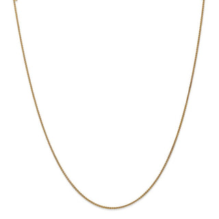 30" 14k Yellow Gold 1.25mm Spiga Chain Necklace
