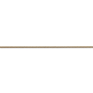 8" 14k Yellow Gold 1mm Spiga with Spring Ring Clasp Chain Bracelet