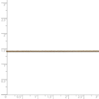 7" 14k Yellow Gold 1mm Spiga with Spring Ring Clasp Chain Bracelet