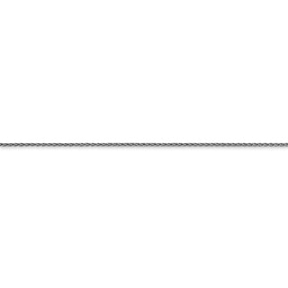 30" 14k White Gold 1mm Parisian Wheat Chain Necklace