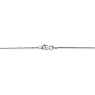 30" 14k White Gold 1mm Parisian Wheat Chain Necklace