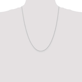 24" 14k White Gold 1mm Parisian Wheat Chain Necklace