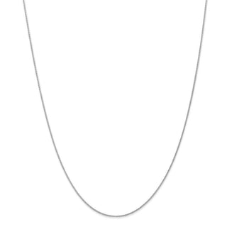 30" 14k White Gold 1mm Parisian Wheat Chain Necklace
