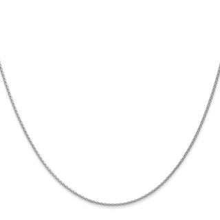 22" 14k White Gold 1.2mm Parisian Wheat Chain Necklace