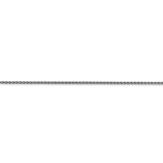 20" 14k White Gold 1.2mm Parisian Wheat Chain Necklace