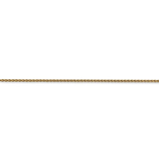 6" 14k Yellow Gold 1.2mm Parisian Wheat Chain Bracelet
