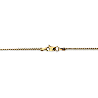 6" 14k Yellow Gold 1.2mm Parisian Wheat Chain Bracelet