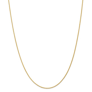 30" 14k Yellow Gold 1.2mm Parisian Wheat Chain Necklace