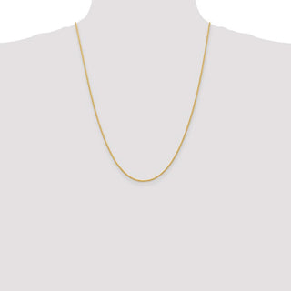 24" 14k Yellow Gold 1.5mm Parisian Wheat Chain Necklace