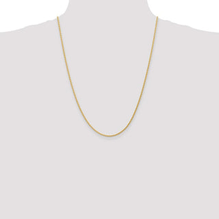 24" 14k Yellow Gold 1.75mm Parisian Wheat Chain Necklace