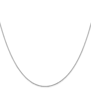 30" 14K White Gold 30 inch .8mm Diamond-cut Parisian Wheat with Lobster Clasp Chain