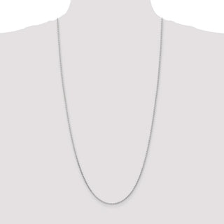 30" 14k White Gold 1.9mm Diamond-cut Parisian Wheat Chain Necklace