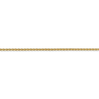 30" 14k Yellow Gold 1.5mm Diamond-cut Parisian Wheat Chain Necklace