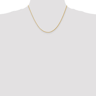 18" 14k Yellow Gold 1.5mm Diamond-cut Parisian Wheat Chain Necklace