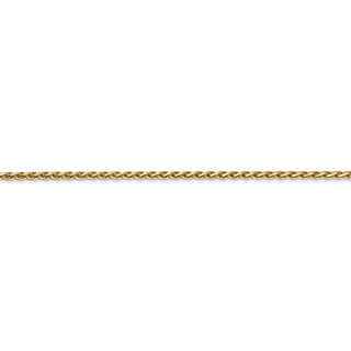 24" 14k Yellow Gold 1.9mm Diamond-cut Parisian Wheat Chain Necklace