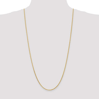 30" 14k Yellow Gold 1.9mm Diamond-cut Parisian Wheat Chain Necklace