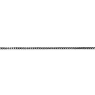 24" 14k White Gold 1.25mm Spiga Chain Necklace