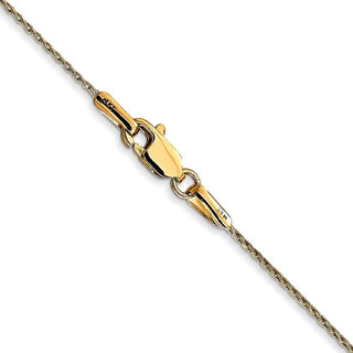 24" 14K Yellow Gold 24 inch .7mm Round Parisian Wheat with Lobster Clasp Chain