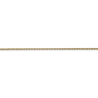 24" 14k Yellow Gold 1mm Round Parisian Wheat Chain Necklace
