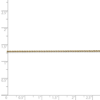 24" 14k Yellow Gold 1mm Round Parisian Wheat Chain Necklace
