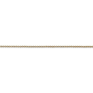 16" 14k Yellow Gold 1.15mm Rolo Pendant Chain Necklace