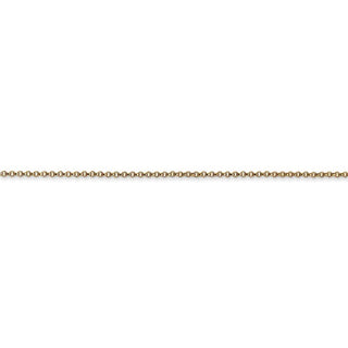 18" 14k Yellow Gold 1.15mm Rolo Pendant Chain Necklace