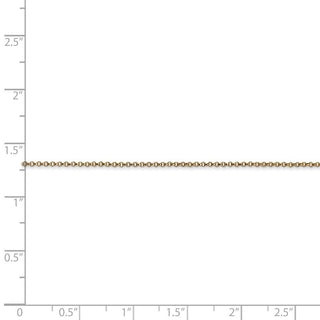 18" 14k Yellow Gold 1.15mm Rolo Pendant Chain Necklace